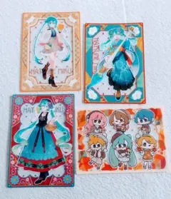 初音ミク ローソン ビジュアルシート 4枚セット