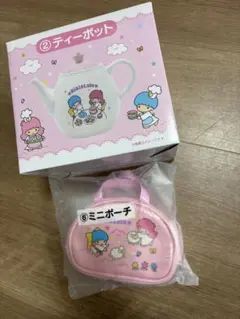 サンリオ　キキララ　1番くじ　当りくじ　ティーポット　ミニバッグ