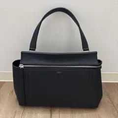 セリーヌ エッジ スモール ハンドバッグ ブラック カーフ