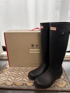 HUNTER ネイビー レインブーツ　UK6