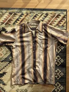 WHITEHALL ストライプ 半袖シャツ USA製　70's 三角襟