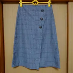 GU　グレーチェック柄タイトスカート