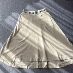 Champion フレアスカート ベージュ ロゴウエストのサムネイル