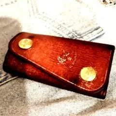 IL BISONTE 4連キーケース 本革 飴色エイジング
