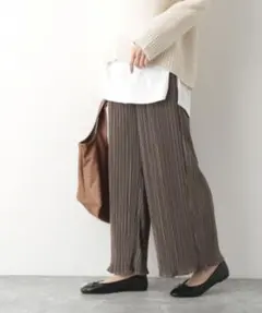 GLOBAL WORK 楽シャレプリーツパンツ M