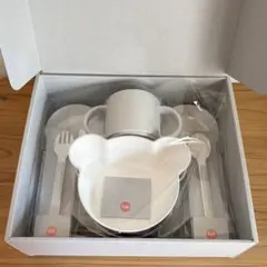 【新品】tak. クマ型　ベビー用食器　6点セット　子ども用食器　グレー