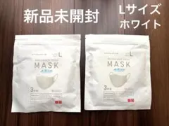 【未開封】UNIQLO AIRism マスク ホワイト L エアリズム 6枚のサムネイル