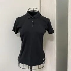 アディダス　レディースブラック ポロシャツ CLIMALITE 半袖