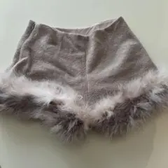 リリーブラウンのファーショートパンツ