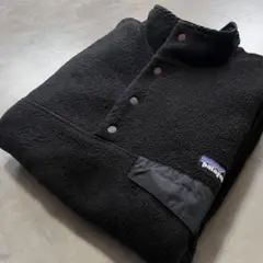 美品　パタゴニア　９７年製　スナップT オールブラック　ジャマイカ製　フリース