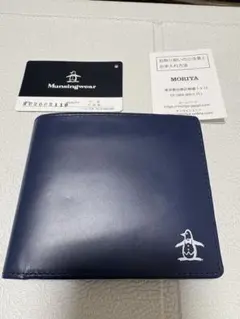 【Munsingwear】　マンシングウェア 二つ折り　革財布 レザー　ペンギン