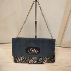 トレジャー トプカピ デニムフローラルショルダーバッグ 2way