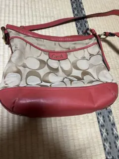 COACH シグネチャー ショルダーバッグ レッド値下げ不可
