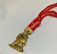 ハローキティ　サンリオフェスティバル　メダル　平成　レトロ　当時もの　金　1