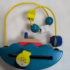 木製ボート型知育玩具