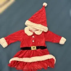 STREET COP サンタドレス コスチューム 赤 80cm 帽子　マント