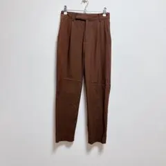 ルクールブラン　アサレチックテーパードパンツ　ブラウン　オフィスのサムネイル