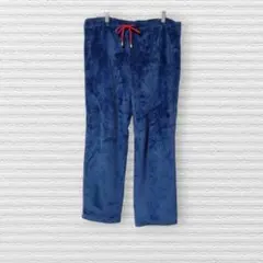 アウトドアプロダクツ　フリース　ルームウェア　ボア　パンツ　青　ワイド　起毛