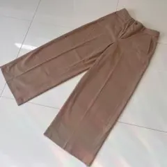 【UNIQLO】ワイドチノパンツ Lサイズ ベージュ