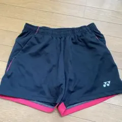 YONEX バドミントンパンツ O黒/赤