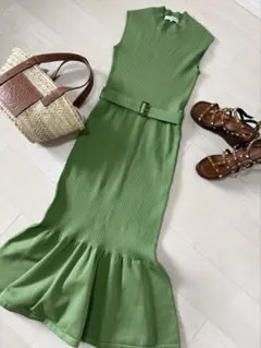 ★Mystradaマイストラーダ★マーメイドニットワンピース 36