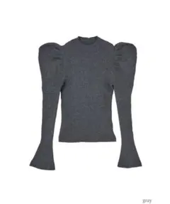 ボリュームスリーブリブニットVolume Sleeve Rib Knit Topのサムネイル