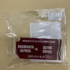 【新品未開封】越谷アルファーズ×アルティーリ千葉　コラボ　チケット風キーホルダー
