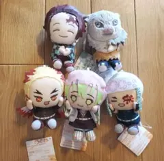 鬼滅の刃 ぽふっとぬいぐるみ 5体セット