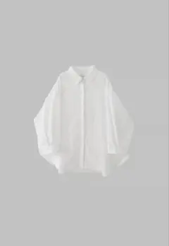 美品】 na.e ナエ Big OverShirt ビッグ オーバーシャツ 白 - メルカリ