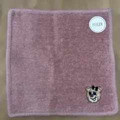 FEILER フェイラーハンカチ テディ　くま ラブラリー バイ ピンク