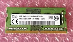 ノートPC用メモリ 8GB「PC4-3200」（DDR4-3200）
