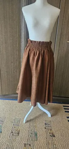 ブラウン フレアスカート　値下げしました！
