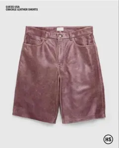 guess usa レザーショーツ　34のサムネイル