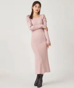 ROYAL PARTY 洗えるマーメイドニットワンピース