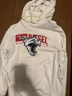 DIESEL ホワイト パーカー M