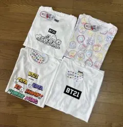 【ゆったり】BT21 Tシャツ　新品タグ付き　LL 4枚まとめ売りのサムネイル