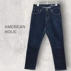 【アメリカンホリック】デニムパンツ XXS ジッパー ストレッチ ジーンズのサムネイル
