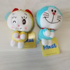 【2個セット】ドラえもん ドラミちゃん ストラップ ぬいぐるみ