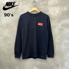 90's NIKE ロゴプリント ロングスリーブ ロンT カットソー