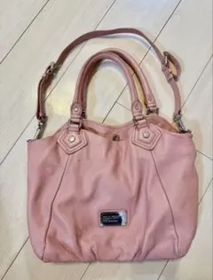 MARC BY MARC JACOBS ピンク レザー ハンドバッグ
