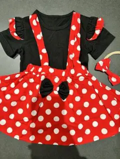 ミニー　90-100 コスプレ　3点セット キッズ ベビー 衣装 ディズニー