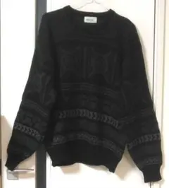 crude heart メンズ　ダークグレー ニットセーター L