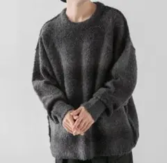 RAGEBLUE ボーダー柄ニット ブラック