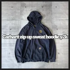 Carhartt zip up sweat hoodie fade y2k