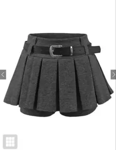 GRL ベルト付きプリーツミニスカートパンツ［sd136］