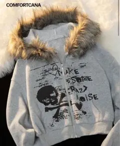 新品未使用‼️ SHEIN パーカー 裏起毛 かっこいい Y2K グランジ系