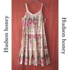 美品　Hudson honey／ハドソンハニー★　花柄　キャミワンピース