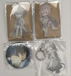 文豪ストレイドッグス レトロちっく 太宰治 芥川龍之介 中原中也 激推し缶バッジ