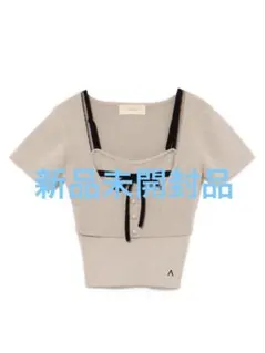 トップス andmary Mila ribbon knit tops andmary Mila ribbon knit tops - メルカリ