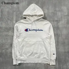 チャンピオン【M】プルオーバーパーカー スクリプトロゴ 刺繍 カンガルーポケット